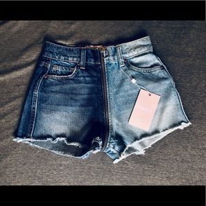 Revice Yin Yang Denim ZIP shorts